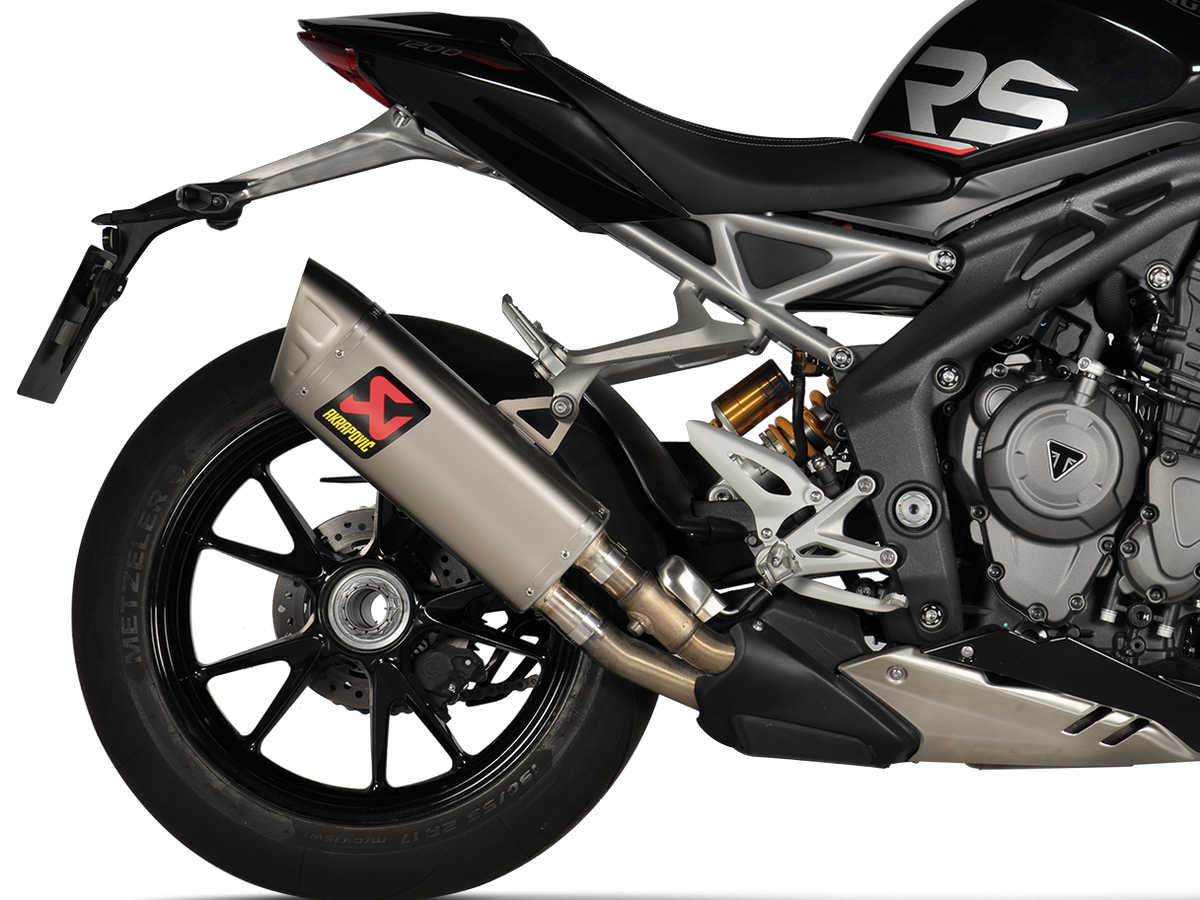 S-T12SO5-HAPXLT アクラポビッチ AKRAPOVIC スリップオンライン チタン EC/ECE 21年-23年 トライアンフ スピードトリプル 1200RS/R SP店 AKRAPOVIC アクラポビッチ TRIUMPH SPEED TRIPLE 1200 政府認証