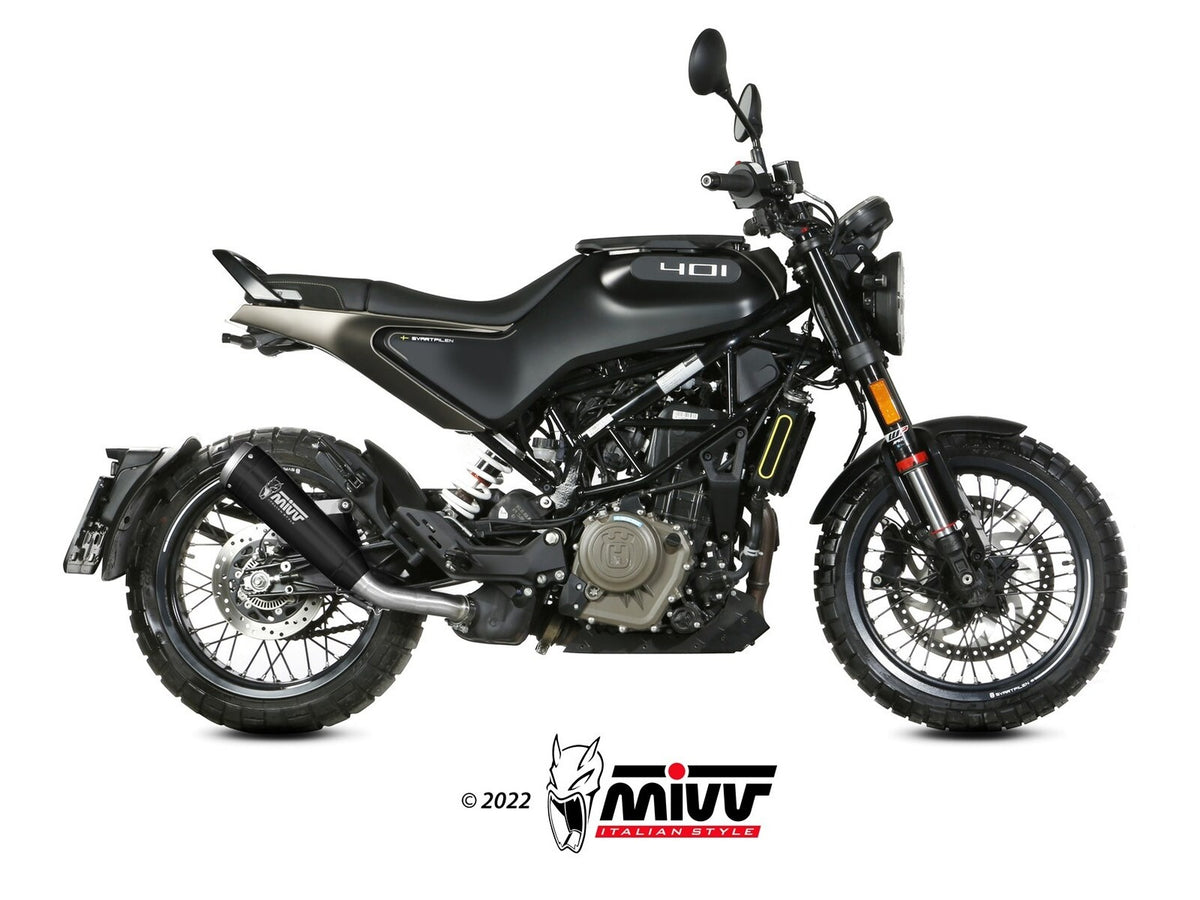 MIVV HUSQVARNA SVARTPILEN / VITPILEN 401 Slip on Exhaust Ghibli