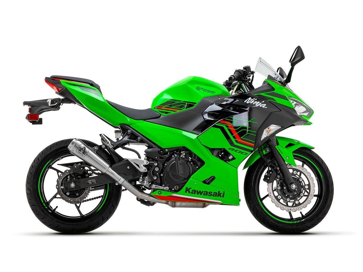ARROW Kawasaki Ninja 400 (2023+) Steel Slip-on Exhaust – 2Wheels Hero