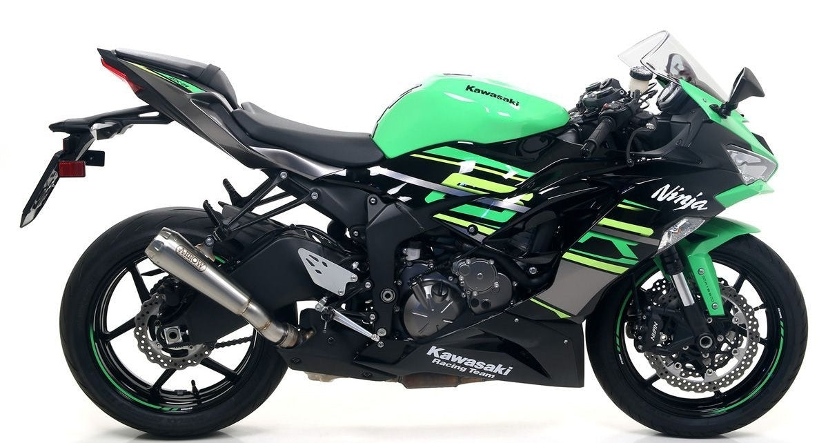 ARROW Kawasaki ZX6R 636 (2019+) Titanium Slip-on Exhaust – 2Wheels