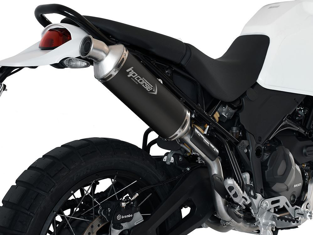 HP CORSE Ducati DesertX (2022+) Titanium Slip-on Exhaust (Euro 5