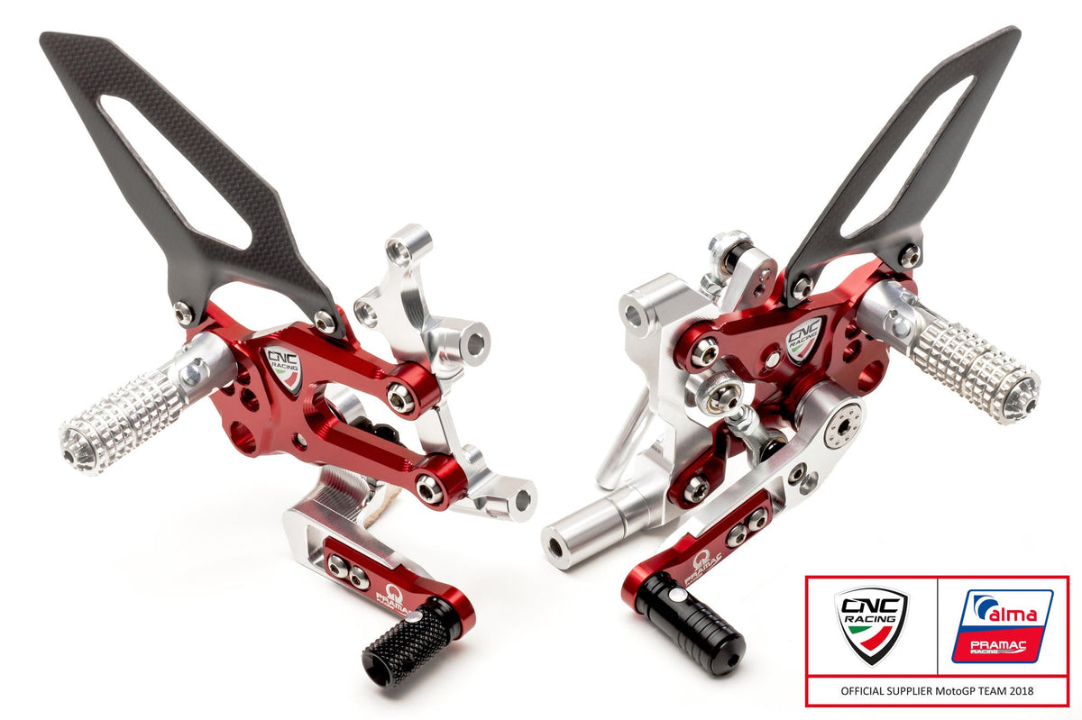 CNC RACING Ducati Panigale V2 (2012+) Adjustable Rearset – 2Wheels