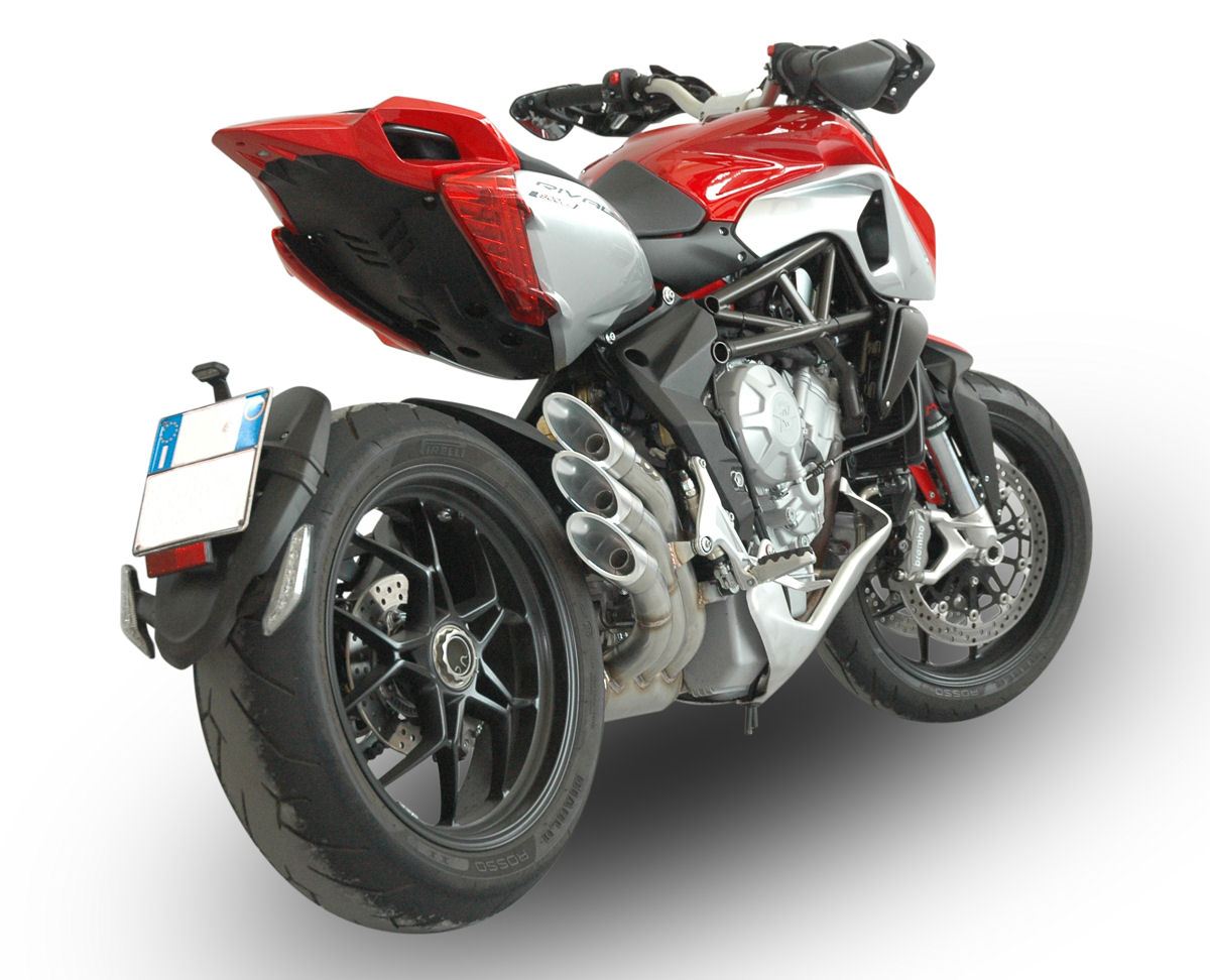 QD EXHAUST MV Agusta Rivale 800 Triple Slip-on Exhaust