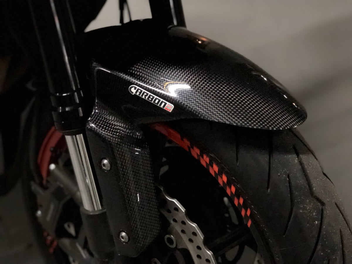 フロントフェンダー カーボン調 Z1000 Ninja1000 ZX-6R CARBON2RACE Kawasaki Ninja 1000/Z1000SX Carbon Front Fender