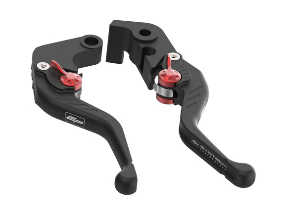 EVOTECH Ducati Monster / Scrambler Desert Sled Handlebar Levers (Short) – Accessories in the 2WheelsHero Motorcycle Aftermarket Accessories and Parts Online Shop