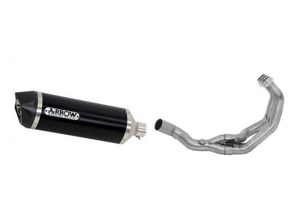 ARROW 71716KZ+71900AON Yamaha MTX850 Niken (2018+) Aluminum Full Exhaust System 