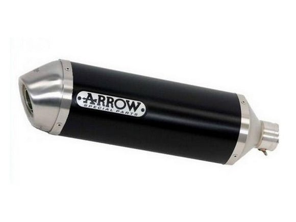 ARROW 71463MI+71796AON Honda NC700X (2012+) Dark Aluminum Slip-on Exhaust 