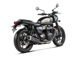 AKRAPOVIC S-T9SO2-HCQTBL Triumph Street Twin (2020+) Slip-On Exhaust (titanium) – Accessories in the 2WheelsHero Motorcycle Aftermarket Accessories and Parts Online Shop