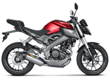 AKRAPOVIC S-Y125R4-HRT Yamaha MT-125 / YZF-R125 (2019+) Exhaust System "Racing Line" (titanium) – Accessories in the 2WheelsHero Motorcycle Aftermarket Accessories and Parts Online Shop