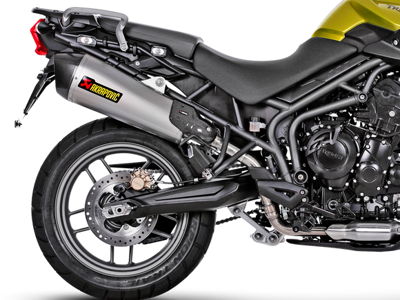 AKRAPOVIC S-T800SO1-HZAAT Triumph Tiger 800 (2016+) Slip-On Exhaust (titanium) – Accessories in the 2WheelsHero Motorcycle Aftermarket Accessories and Parts Online Shop