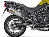 AKRAPOVIC S-T800SO1-HZAAT Triumph Tiger 800 (2016+) Slip-On Exhaust (titanium) – Accessories in the 2WheelsHero Motorcycle Aftermarket Accessories and Parts Online Shop