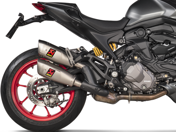 AKRAPOVIC S-D9SO17-HCQT Ducati Monster (2021+) Slip-on Exhaust (titanium) – Accessories in the 2WheelsHero Motorcycle Aftermarket Accessories and Parts Online Shop