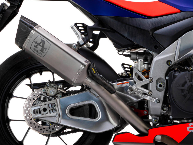 アロー スリップオンマフラー アプリリア RSV4 1100 FACTORY ARROW Aprilia RSV4 1100 Factory (2021+) Titanium Slip-on Exhaust