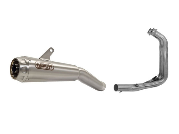 ARROW 71655KZ+71156PRI Yamaha Tracer 700 (2020+) Steel Full Exhaust System 