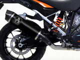 ARROW 71809AKN KTM 1290 Super Adventure (2015+) Dark Aluminum Slip-on Exhaust "Maxi Race Tech" – Accessories in the 2WheelsHero Motorcycle Aftermarket Accessories and Parts Online Shop