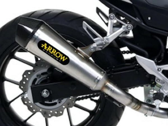 ARROW 71717MI+71901XKI Honda CBR500R (2019+) Steel Alloy Slip-on Exhaust 