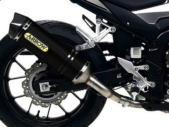 ARROW 71717MI+71901AKN Honda CBR500R (2019+) Dark Aluminum Slip-on Exhaust 