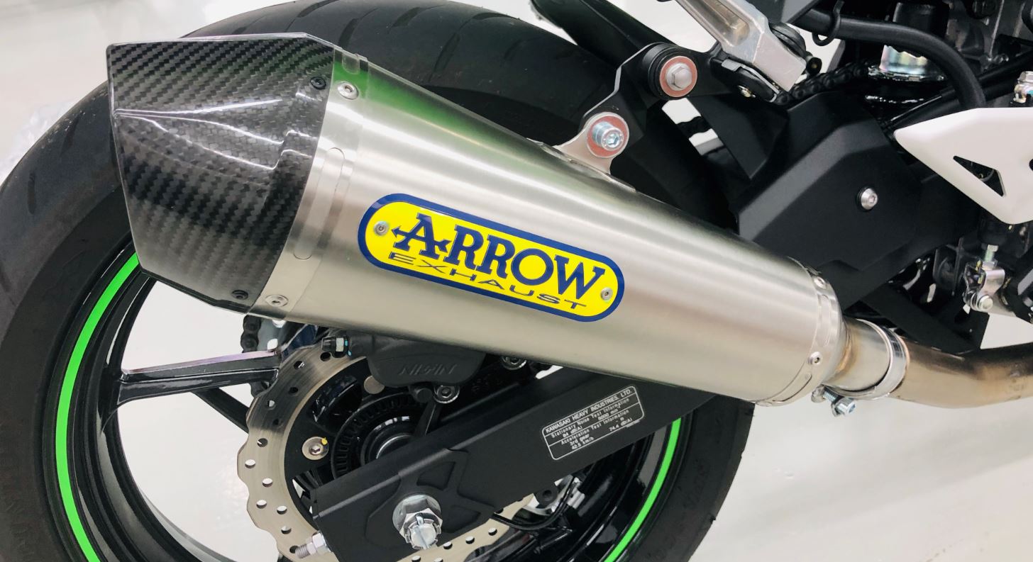 ARROW Kawasaki Ninja 400 (2018+) Steel Slip-on Exhaust – 2Wheels Hero