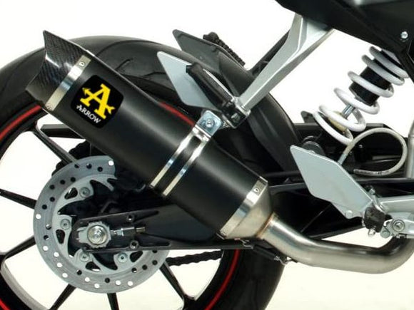 ARROW 51010MI+51510AKN KTM Duke 200 (2011+) Dark Aluminum Slip-on Exhaust 