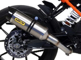 ARROW 71675MI+71860PK KTM 390 Duke (17/20) Titanium Slip-on Exhaust "Thunder" – Accessories in the 2WheelsHero Motorcycle Aftermarket Accessories and Parts Online Shop