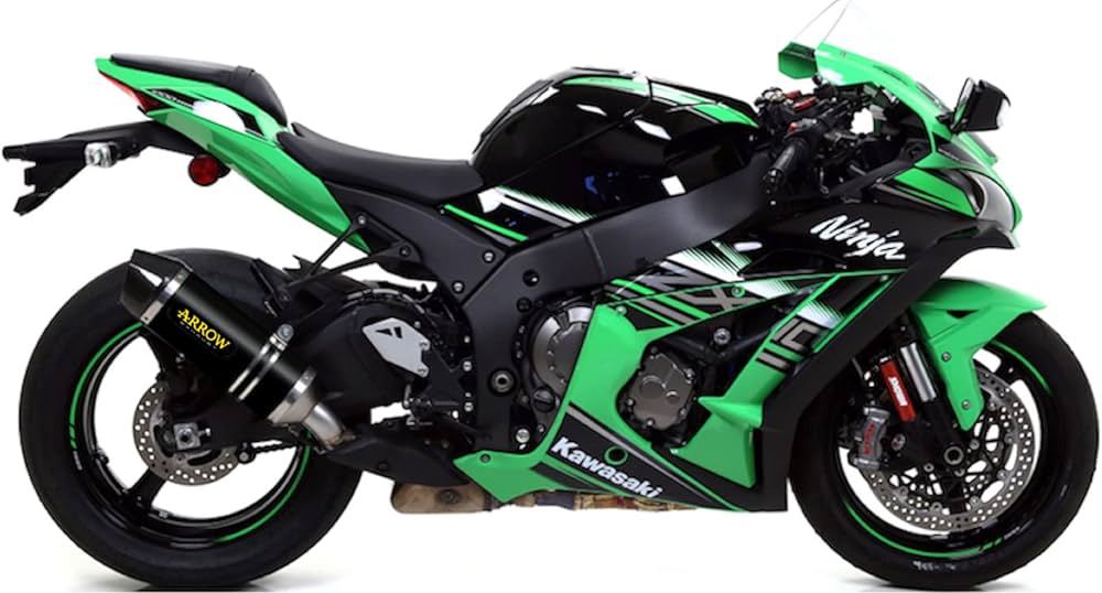 Jose Arrow ARROW Kawasaki ZX10R (2016+) Dark Aluminum Slip-on Exhaust