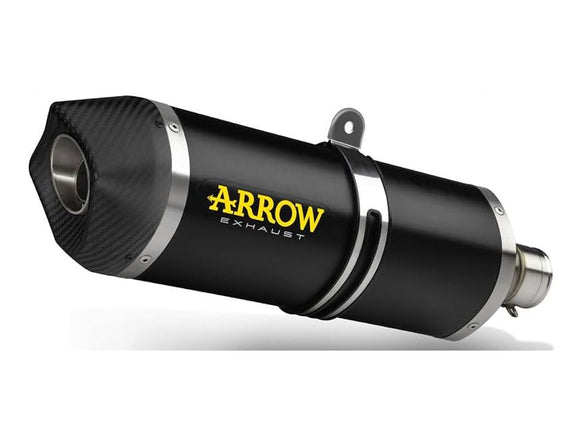 ARROW 71637MI+71841AKN Kawasaki ZX10R (2016+) Dark Aluminum Slip-on Exhaust 