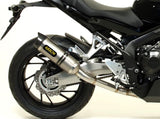 ARROW 71614MI+71821AK Honda CB650F (2014+) Aluminum Full Exhaust System "Competition Evo Thunder" (racing)