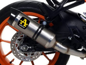 ARROW 71667MI+71860PK KTM RC390 (2017+) Titanium Slip-on Exhaust "Thunder" – Accessories in the 2WheelsHero Motorcycle Aftermarket Accessories and Parts Online Shop