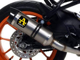 ARROW 71667MI+71860PK KTM RC125 (2017+) Titanium Slip-on Exhaust "Thunder" – Accessories in the 2WheelsHero Motorcycle Aftermarket Accessories and Parts Online Shop