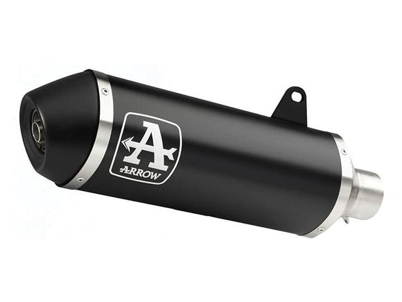 ARROW 53088KZ+53539AKN Piaggio Beverly 300HPE (2021+) Dark Aluminum Slip-on Exhaust 