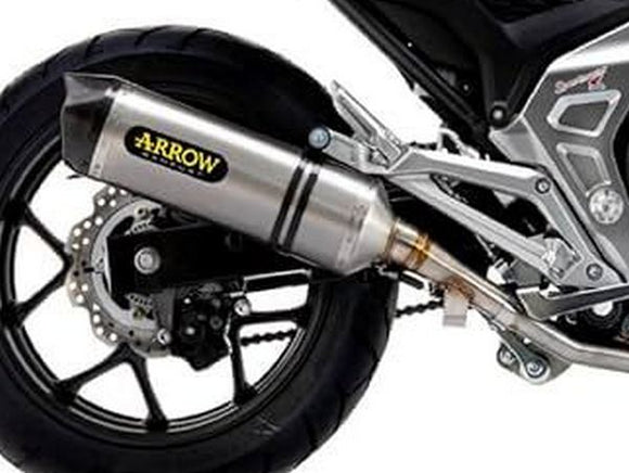 ARROW 71463MI+71933PK Honda NC750X (2021+) Titanium Slip-on Exhaust 