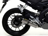 ARROW 51012MI+51513AK Yamaha MT125 (2014+) Aluminum Full Exhaust System "Competition Evo Thunder" (racing)