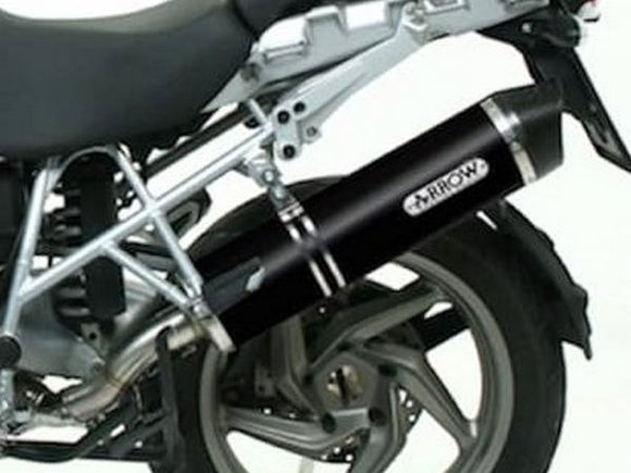 ARROW 71388MI+71689AKN BMW R1200GS/Adventure (2006+) Dark Aluminum Slip-on Exhaust 