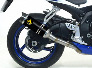 ARROW 71729AKN+71382MI+71334MI Suzuki GSXR600 (2008+) Aluminum Full Exhaust System "Competition Evo Pista"