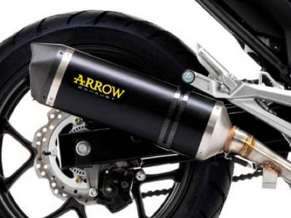 ARROW 71463MI+71933AKN Honda NC750X (2021+) Dark Aluminum Slip-on Exhaust 