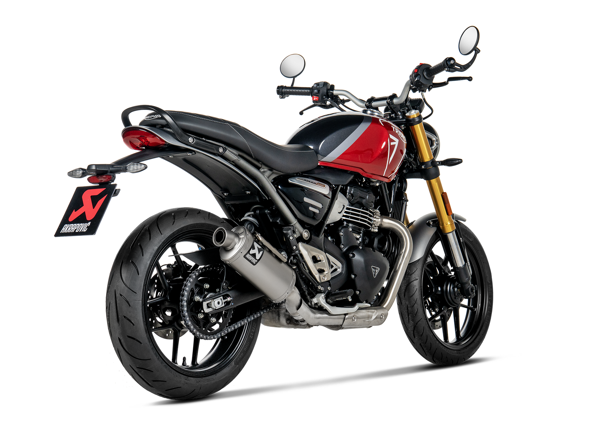 AKRAPOVIC マフラー TRIUMPH トライアンフ SPEED400 AKRAPOVIC Triumph Speed 400 (2024+) Slip-On Exhaust (titanium