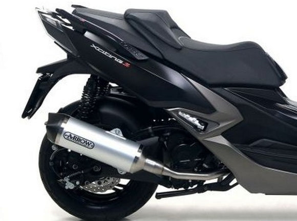 ARROW 73018KZ+73517AK Kymco Xciting 400I S (2019+) Aluminum Full Exhaust System 