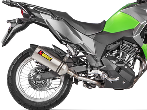 AKRAPOVIC S-K3SO2-HZT Kawasaki KLE 250 / 300 Versys-X (2020+) Slip-On Exhaust (titanium)