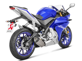 AKRAPOVIC S-Y125R4-HRT Yamaha MT-125 / YZF-R125 (2019+) Exhaust System "Racing Line" (titanium) – Accessories in the 2WheelsHero Motorcycle Aftermarket Accessories and Parts Online Shop