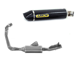 ARROW 71755MI+71929MK Aprilia RS660 (2020+) Carbon Full Exhaust System "Competition Evo Indy Race" (racing) – Accessories in the 2WheelsHero Motorcycle Aftermarket Accessories and Parts Online Shop