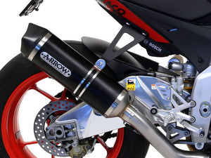 ARROW 71652MI+71744AKN Aprilia Tuono V4 (15/16) Slip-on Exhaust "Race Tech" (dark aluminum) – Accessories in the 2WheelsHero Motorcycle Aftermarket Accessories and Parts Online Shop