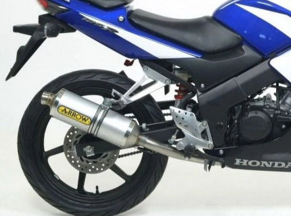 ARROW 51002MI+51501AO Honda CB125R (2004+) Aluminum Full Exhaust System 