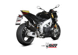 MIVV A.015 Aprilia Tuono V4 1100 (2021+) Slip-on Exhaust "SR-1" (black; approved) – Accessories in the 2WheelsHero Motorcycle Aftermarket Accessories and Parts Online Shop