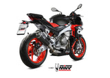 MIVV A.013 Aprilia Tuono660 (2021+) Full System Steel High Exhaust "Delta Race" (carbon; approved) – Accessories in the 2WheelsHero Motorcycle Aftermarket Accessories and Parts Online Shop