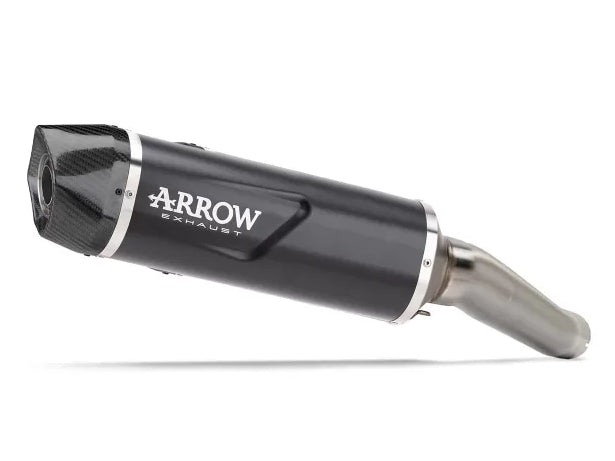 ARROW Honda NX500 (2024+) Black Aluminum Slip-on Exhaust – 2Wheels