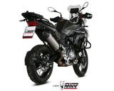MIVV E.004 Benelli TRK 502X (2018+) Slip-on Exhaust "Oval" (titanium + carbon cap; approved) – Accessories in the 2WheelsHero Motorcycle Aftermarket Accessories and Parts Online Shop