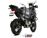 MIVV E.004 Benelli TRK 502X (2018+) Slip-on Exhaust "Oval" (titanium + carbon cap; approved) – Accessories in the 2WheelsHero Motorcycle Aftermarket Accessories and Parts Online Shop