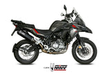 MIVV E.004 Benelli TRK 502X (2018+) Slip-on Exhaust "Speed Edge" (black; approved) – Accessories in the 2WheelsHero Motorcycle Aftermarket Accessories and Parts Online Shop