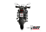 MIVV E.012 Benelli TRK 702/X (2023+) Slip-on Exhaust "Oval" (black + carbon cap; approved) – Accessories in the 2WheelsHero Motorcycle Aftermarket Accessories and Parts Online Shop