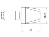CM236 - CNC RACING Universal Handlebar End Weights "Look"